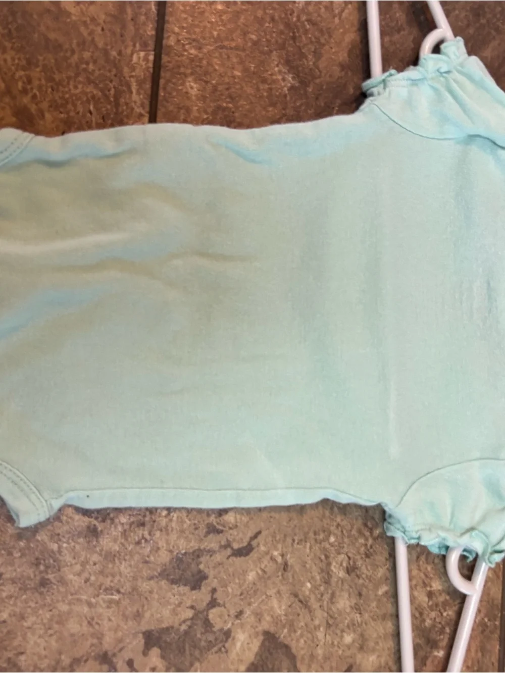 Carter's Light Aqua Bodysuit with‎ Pink Heart